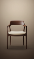 Chaise de salle à manger noyer foncé